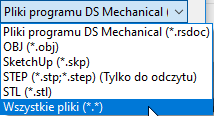 formaty cad otworz designspark